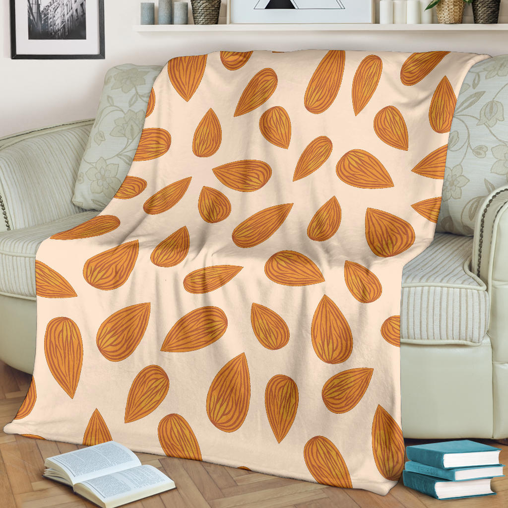 Almond Pattern Print Design 03 Premium Blanket