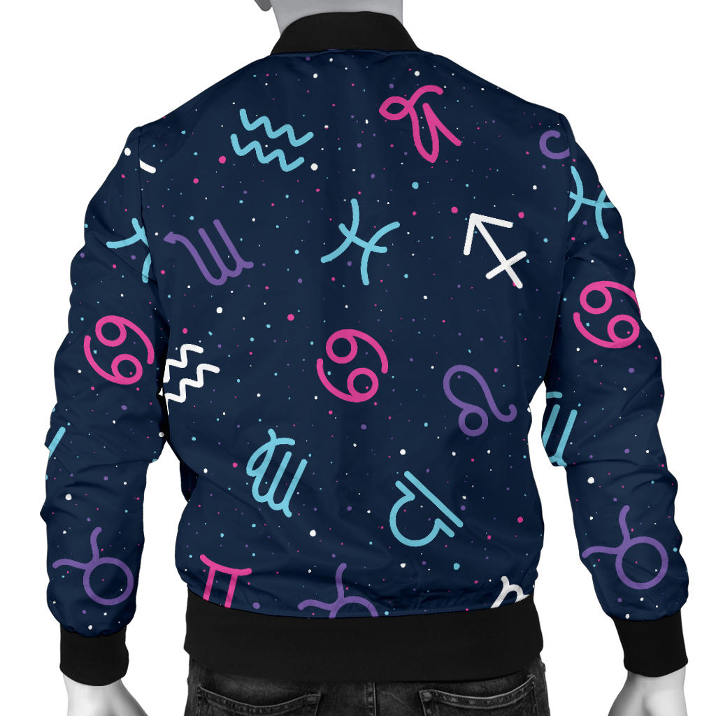 Constellation Pattern Print Design 04 Men Bomber Jacket