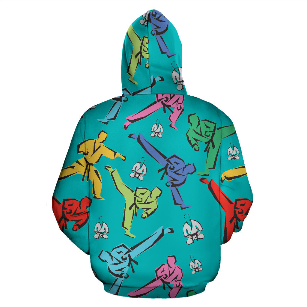 Judo Pattern Print Design 01 Pullover Hoodie