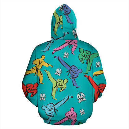 Judo Pattern Print Design 01 Pullover Hoodie