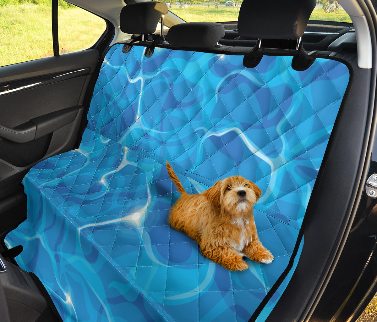 Ocean Reflex Pattern Print Design A02 Rear Dog Car Seat Cover Hammock