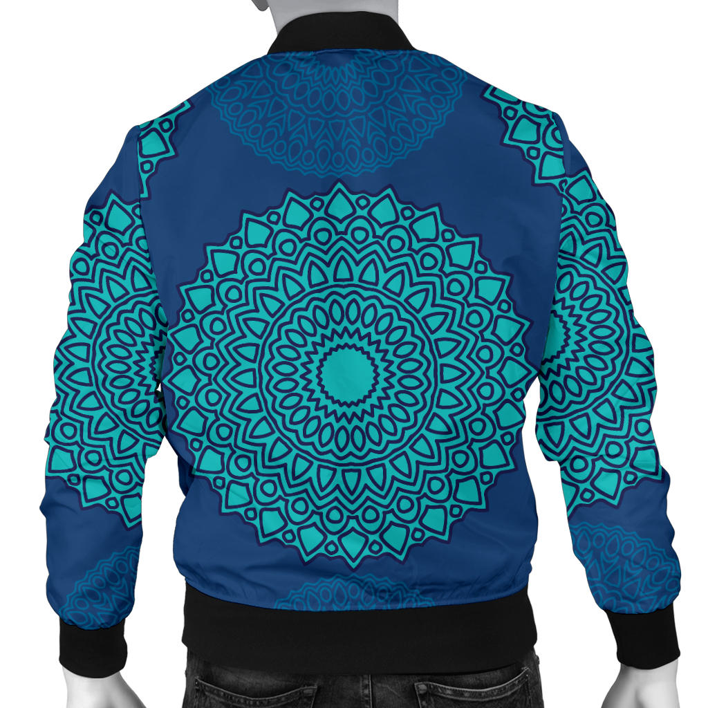 Medallion Pattern Print Design 04 Men Bomber Jacket