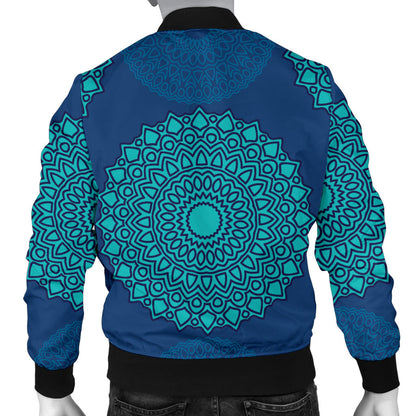 Medallion Pattern Print Design 04 Men Bomber Jacket