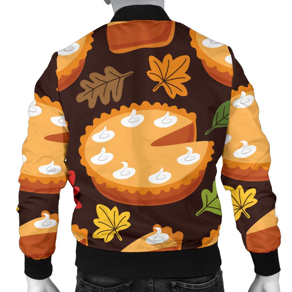 Pie Pattern Print Design A03 Men Bomber Jacket
