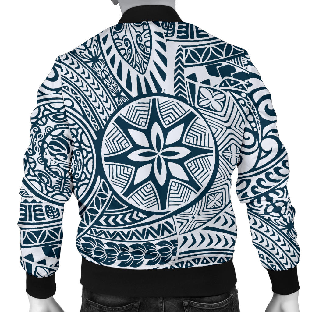 Polynesian Pattern Print Design A03 Men Bomber Jacket