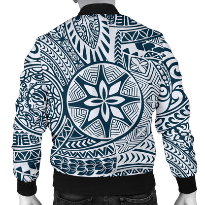 Polynesian Pattern Print Design A03 Men Bomber Jacket
