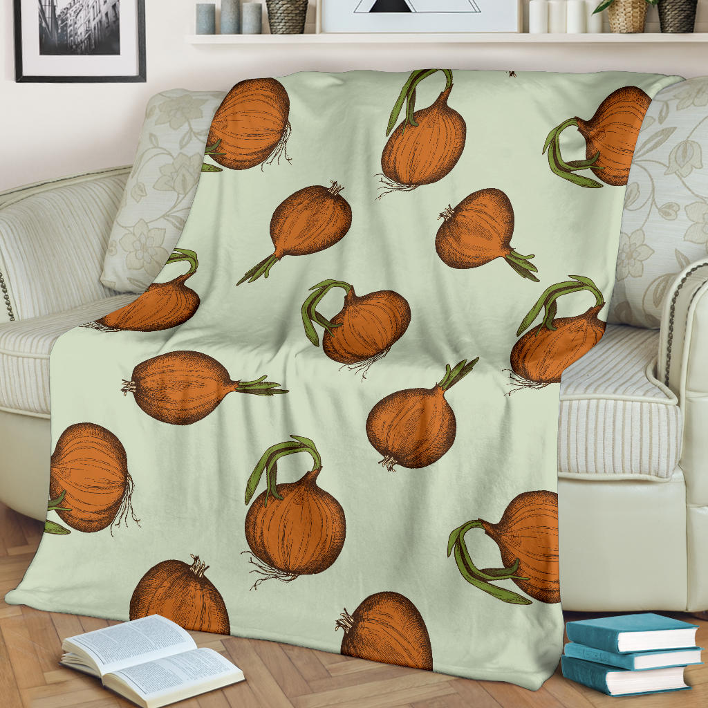 Onion Pattern Print Design A05 Premium Blanket