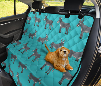 Donkey Pattern Print Design 01 Rear Dog Car Seat Cover Hammock