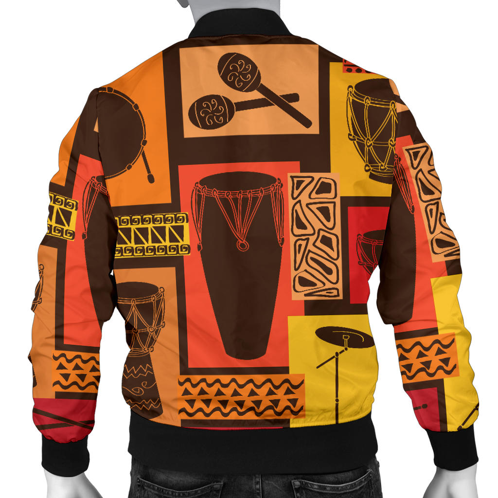 Percussion Pattern Print Design 02 Men Bomber Jacket