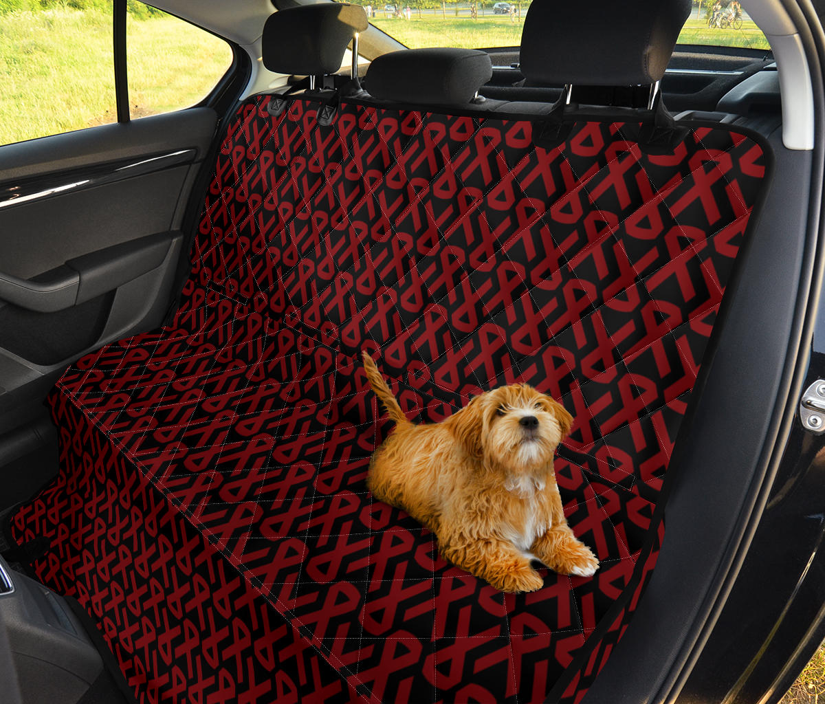 Multiple myeloma Pattern Print Design A01 Rear Dog Car Seat Cover Hammock
