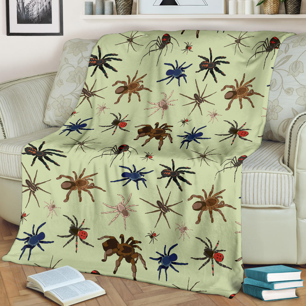 Tarantula Pattern Print Design 02 Premium Blanket
