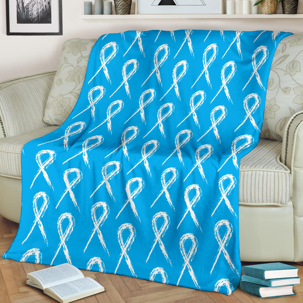 Prostate cancer Pattern Print Design A03 Premium Blanket