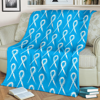 Prostate cancer Pattern Print Design A03 Premium Blanket