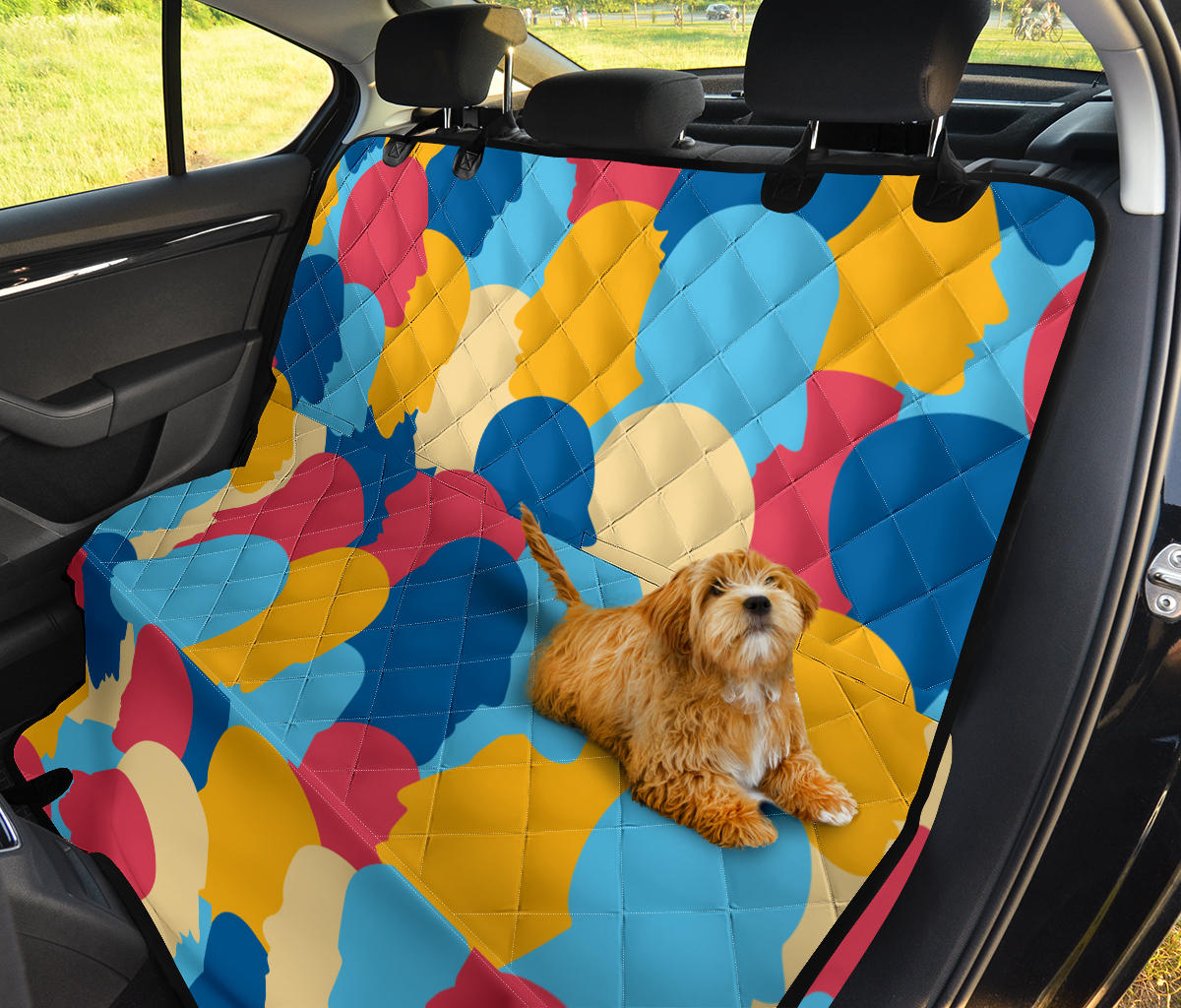 Psychology Pattern Print Design A02 Rear Dog Car Seat Cover Hammock