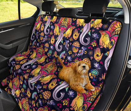 Ganesha Indian Pattern Print Design 03 Rear Dog Car Seat Cover Hammock