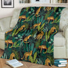 Jaguar Jungle Pattern Print Design 03 Premium Blanket