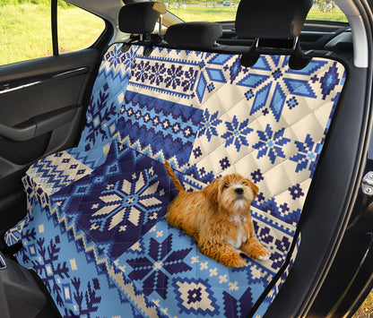 Nordic Pattern Print Design A04 Rear Dog Car Seat Cover Hammock