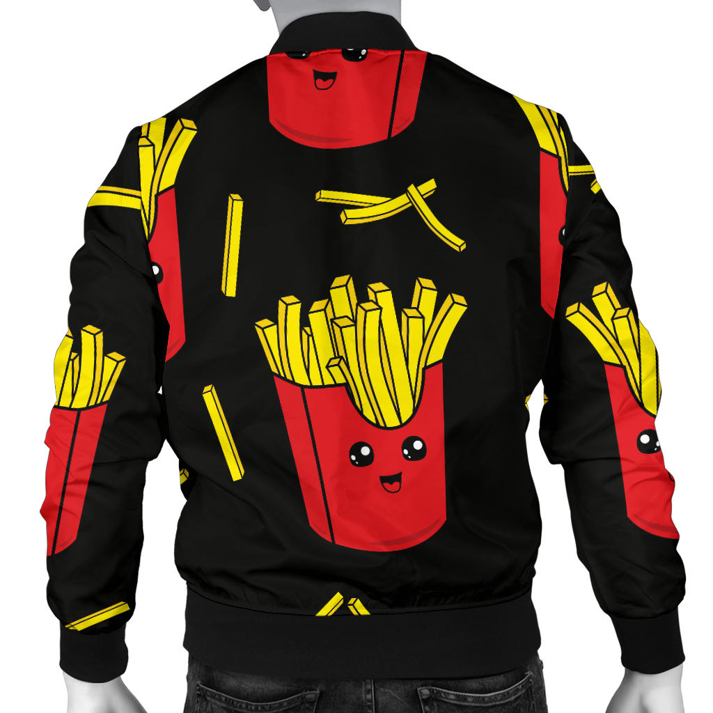 French Fried Pattern Print Design 03 Men Bomber Jacket