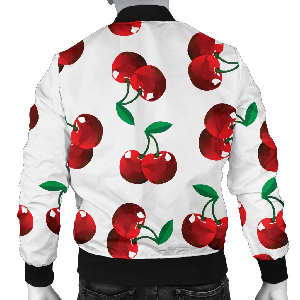 Cherry Pattern Print Design 01 Men Bomber Jacket