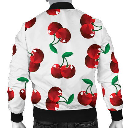 Cherry Pattern Print Design 01 Men Bomber Jacket