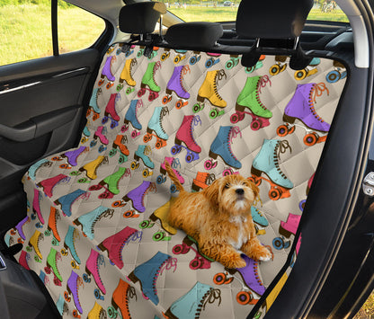 Roller skate Pattern Print Design A01 Rear Dog Car Seat Cover Hammock