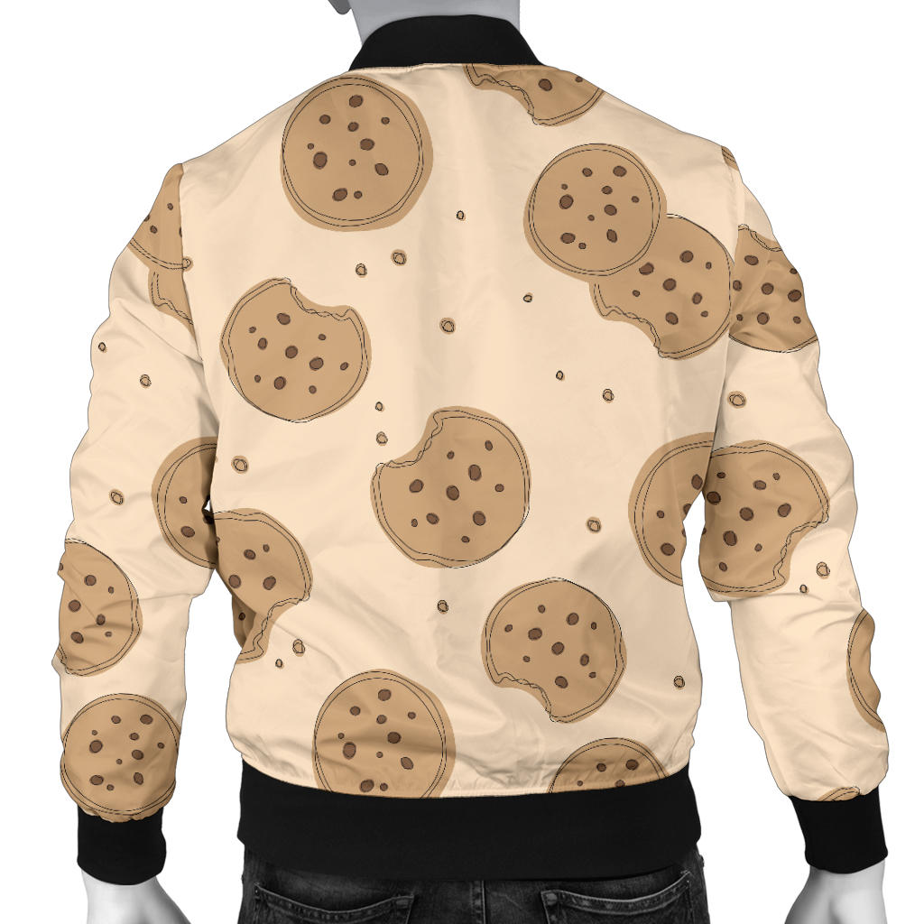 Biscuit Pattern Print Design 02 Men Bomber Jacket