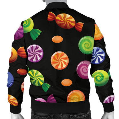 Candy Pattern Print Design 01 Men Bomber Jacket