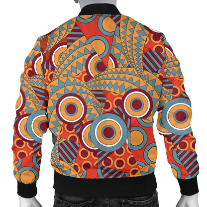 African Pattern Print Design 06 Men Bomber Jacket