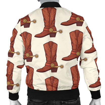 Cowboy Pattern Print Design 06 Men Bomber Jacket