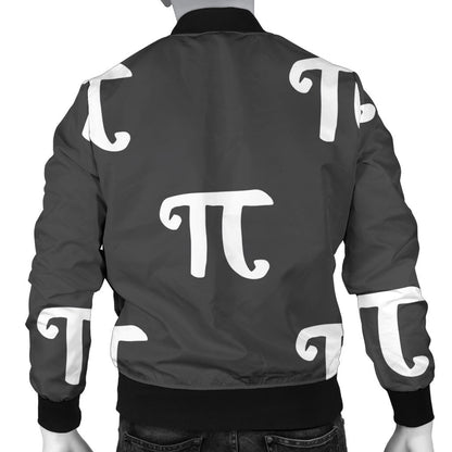 Pi Day Pattern Print Design A01 Men Bomber Jacket