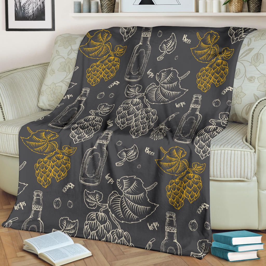 Hope Pattern Print Design 01 Premium Blanket