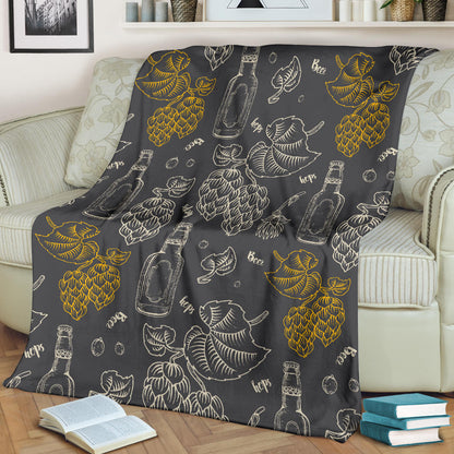 Hope Pattern Print Design 01 Premium Blanket