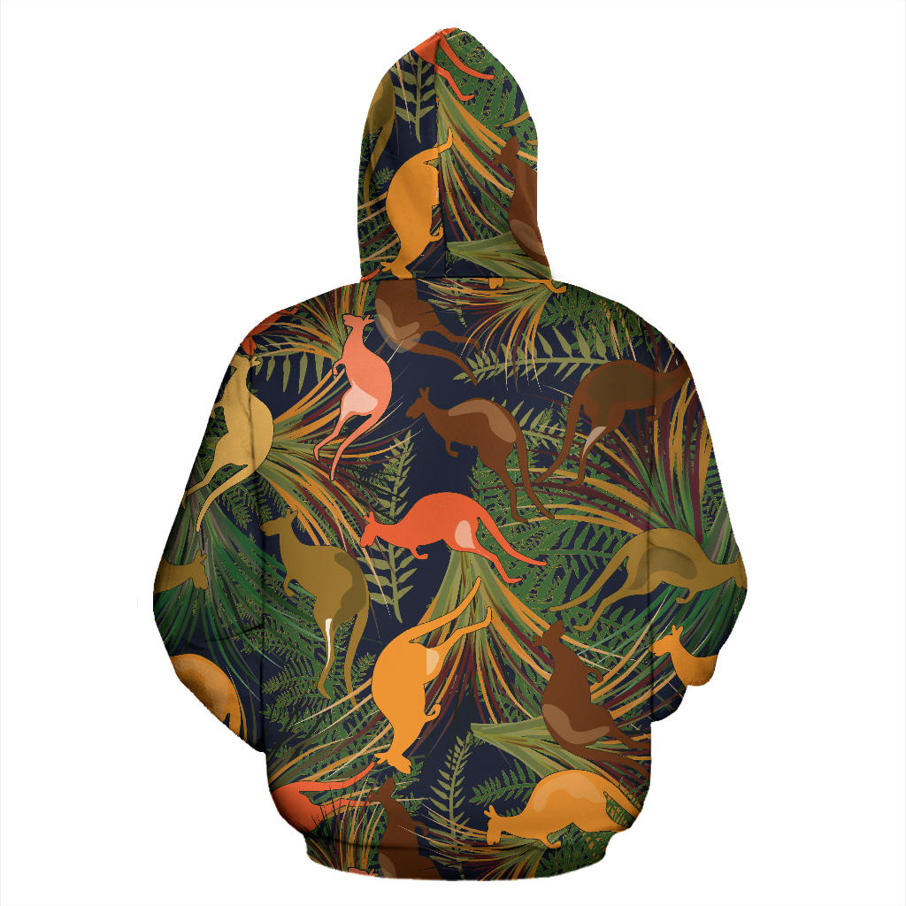 Kangaroos Pattern Print Design 07 Pullover Hoodie