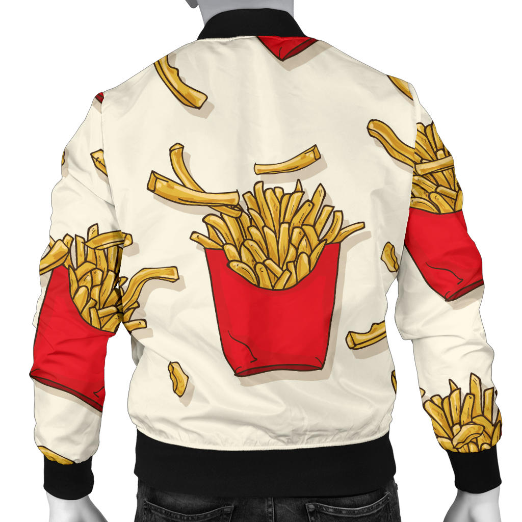 French Fried Pattern Print Design 01 Men Bomber Jacket