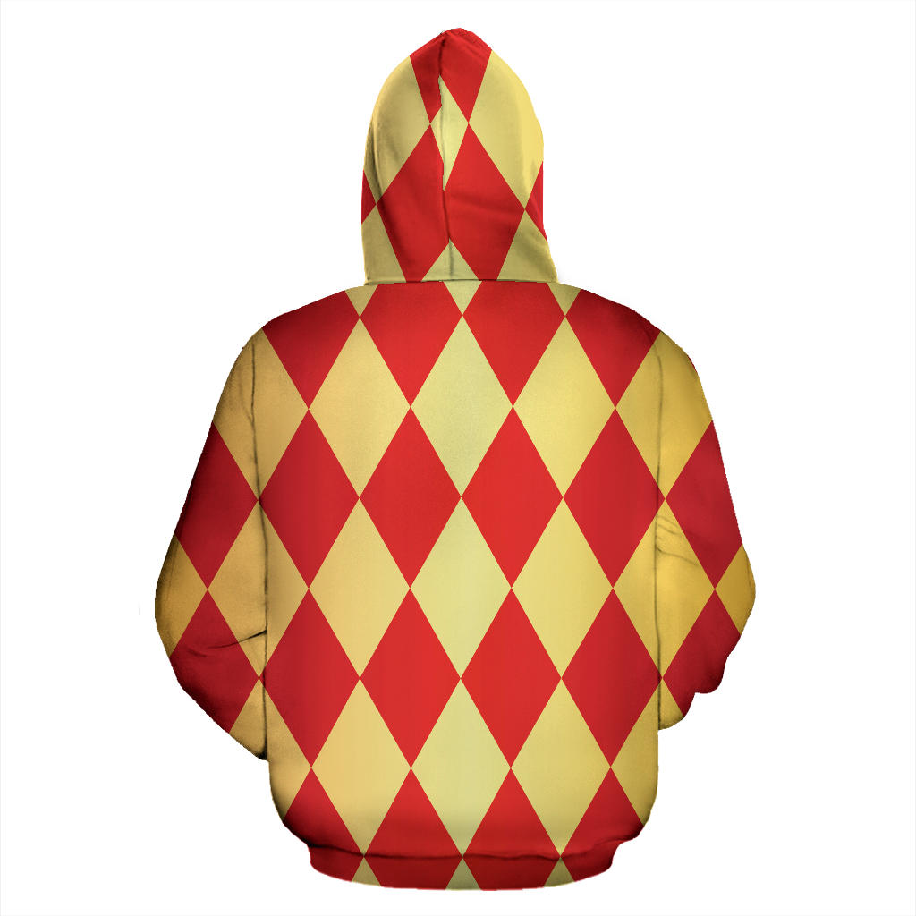 Harlequin Pattern Print Design 03 Pullover Hoodie