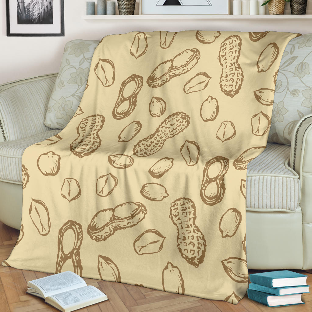 Peanut Pattern Print Design A02 Premium Blanket