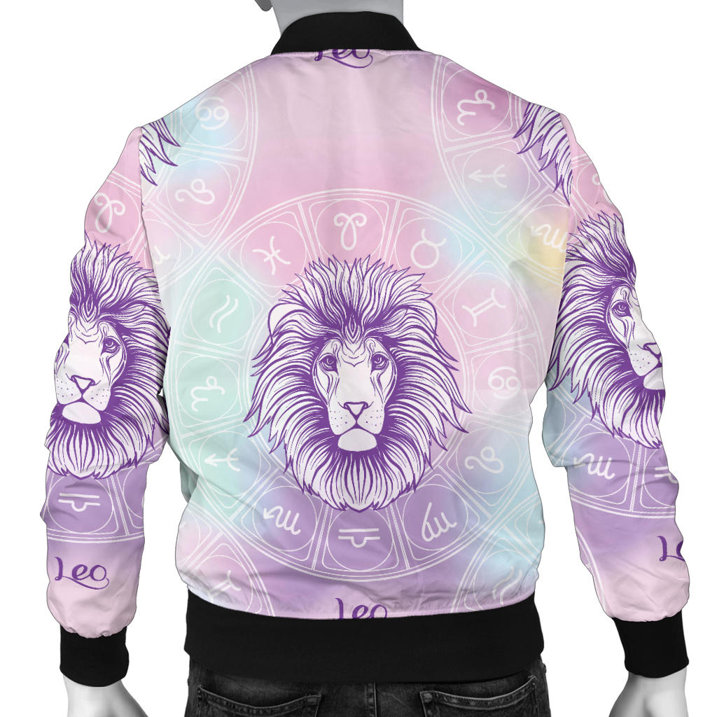 Leo Pattern Print Design 03 Men Bomber Jacket