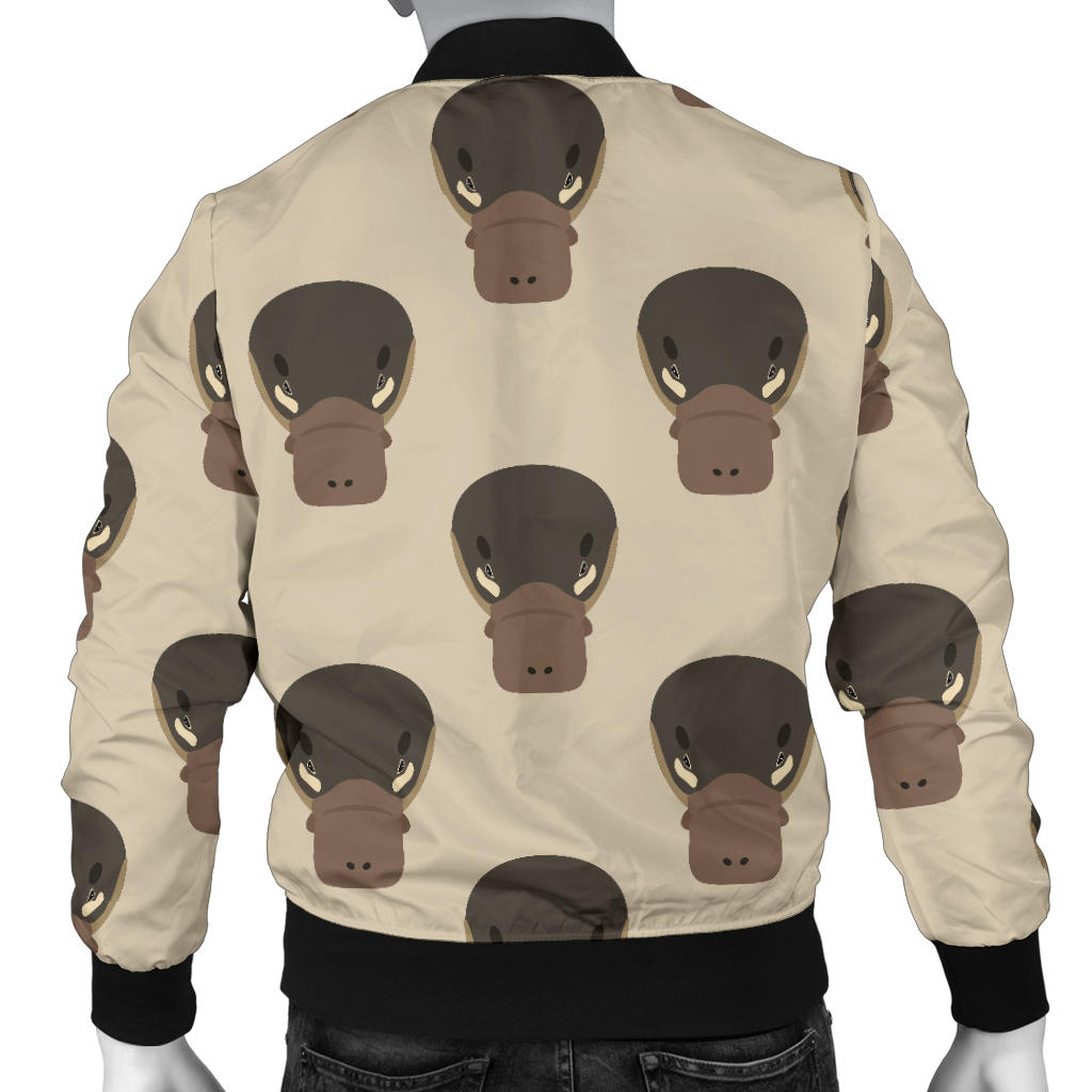 Platypus Pattern Print Design A03 Men Bomber Jacket