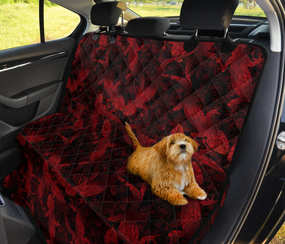 Gecko Pattern Print Design 04 Rear Dog Car Seat Cover Hammock