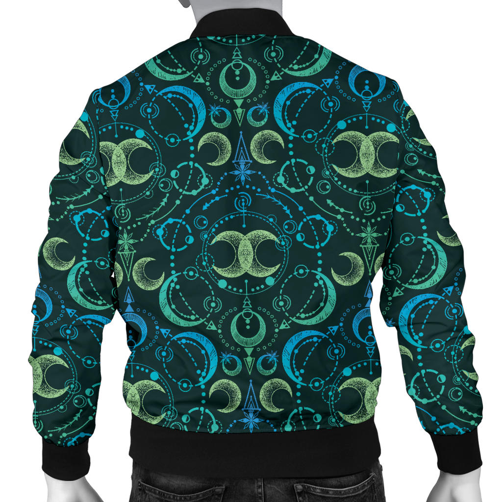 Celestial Pattern Print Design 07 Men Bomber Jacket