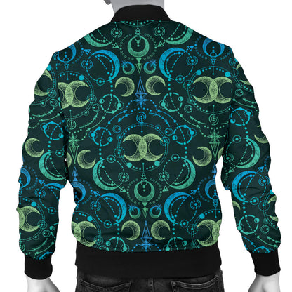 Celestial Pattern Print Design 07 Men Bomber Jacket
