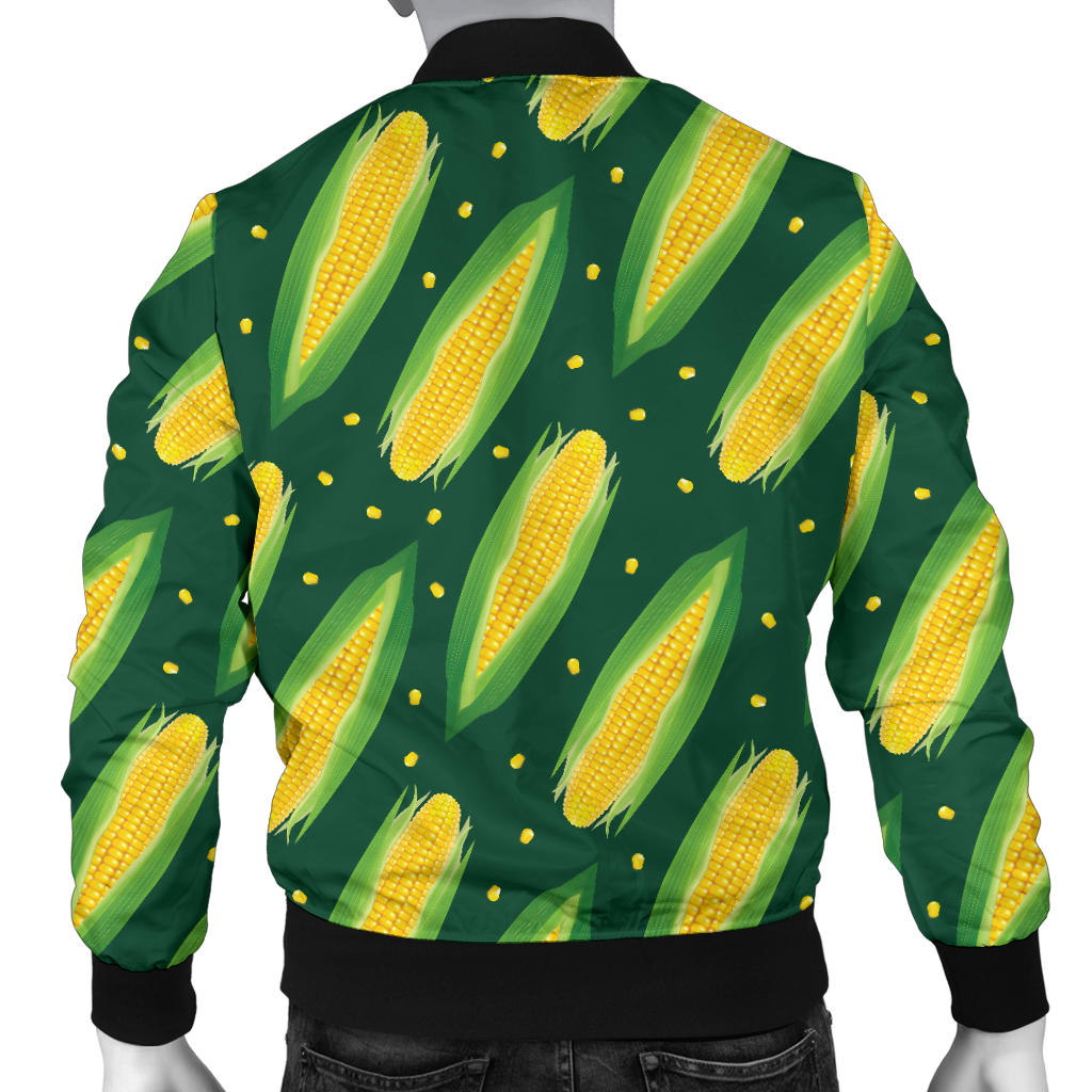 Corn Pattern Print Design 03 Men Bomber Jacket