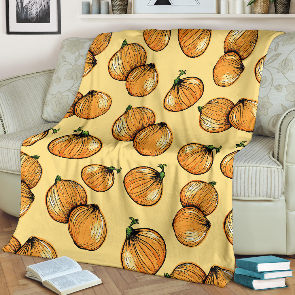 Onion Pattern Print Design A04 Premium Blanket
