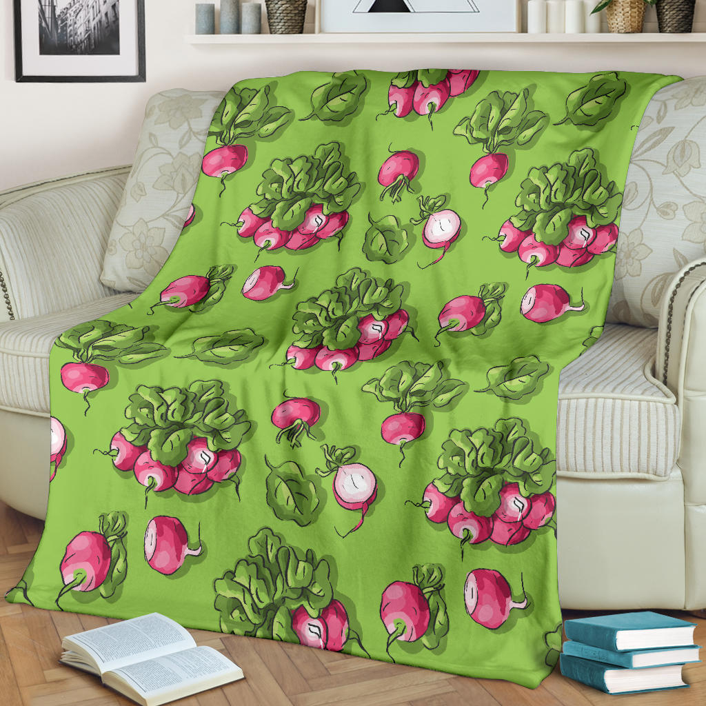Radish Pattern Print Design A05 Premium Blanket