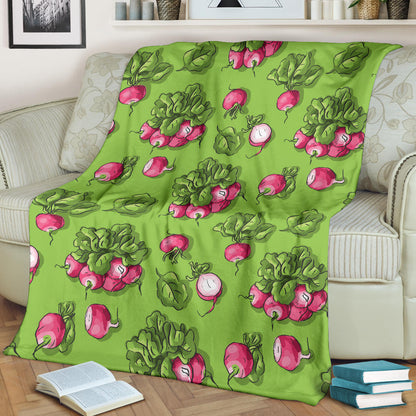 Radish Pattern Print Design A05 Premium Blanket