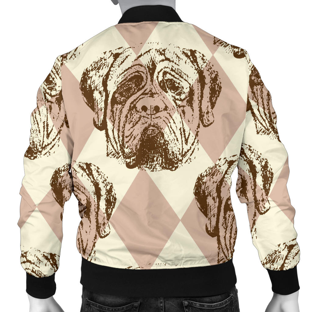 Mastiffs Pattern Print Design 01 Men Bomber Jacket