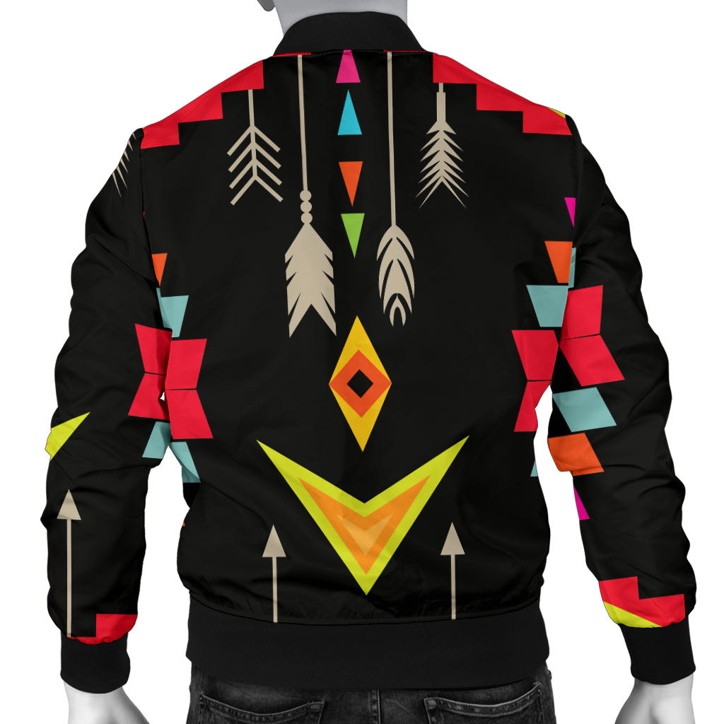 Native Pattern Print Design A05 Men Bomber Jacket