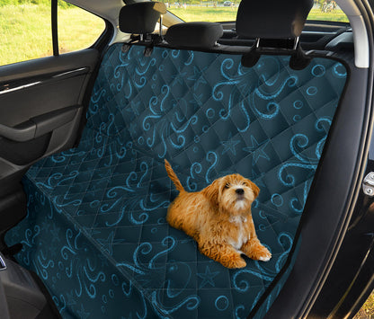 Octopus Pattern Print Design A05 Rear Dog Car Seat Cover Hammock