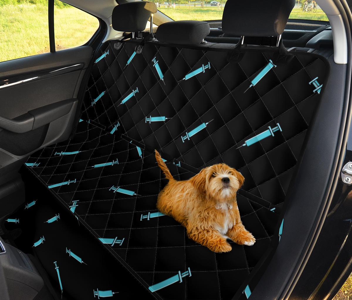 Phlebotomist Pattern Print Design A04 Rear Dog Car Seat Cover Hammock