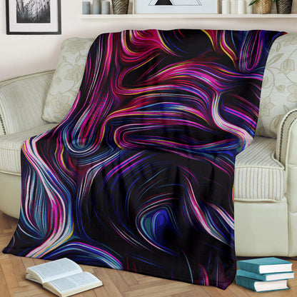 Liquid Pattern Print Design 01 Premium Blanket